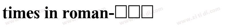 times in roman字体转换